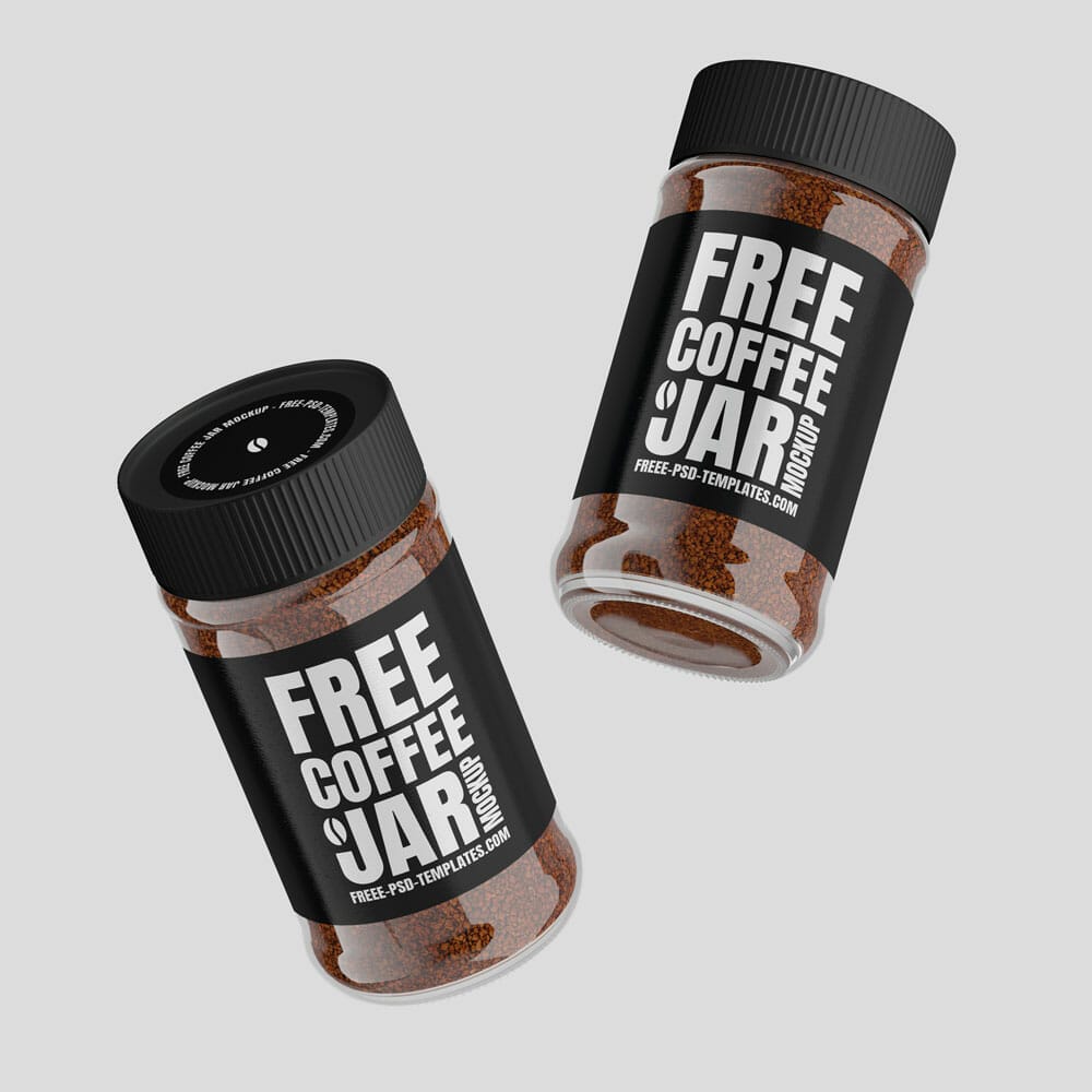 Free Coffee Jar Mockup