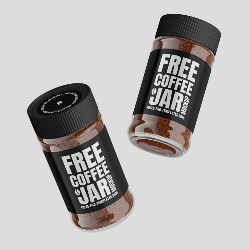 Free Coffee Jar Mockup