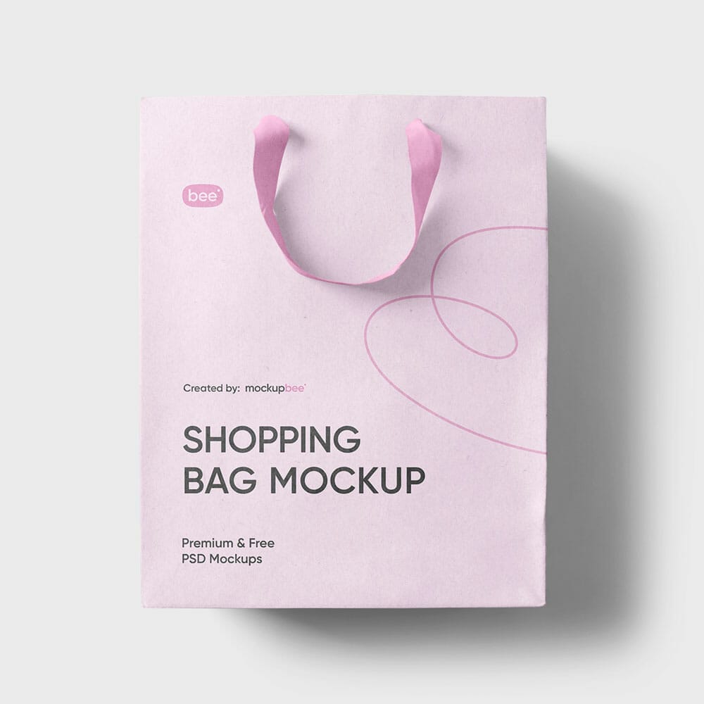 Free Craft Shopping Bag Mockup
