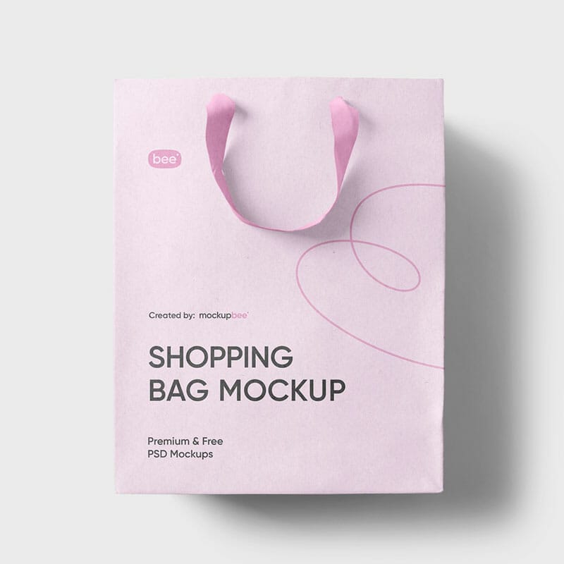Free Craft Shopping Bag Mockup