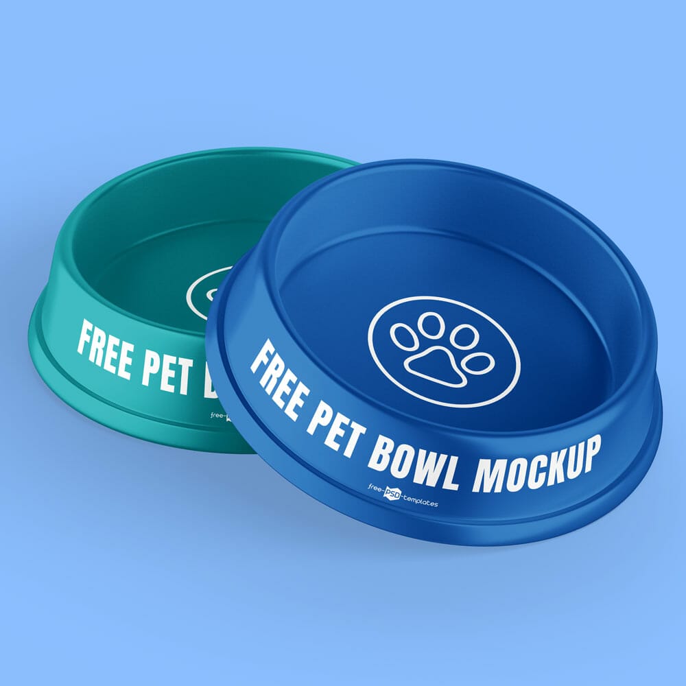 Free Feed Bowl Mockup Set In PSD