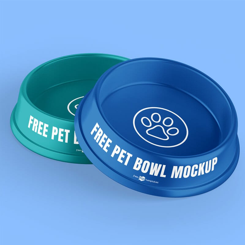 Free Feed Bowl Mockup Set In PSD