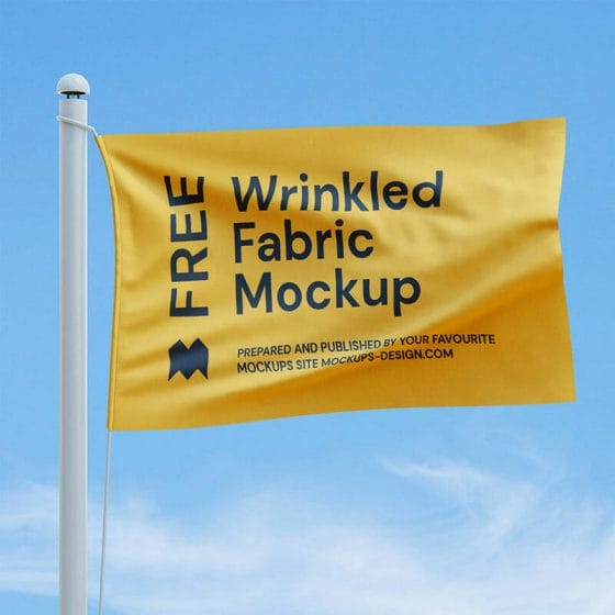 Free Flag Mockup