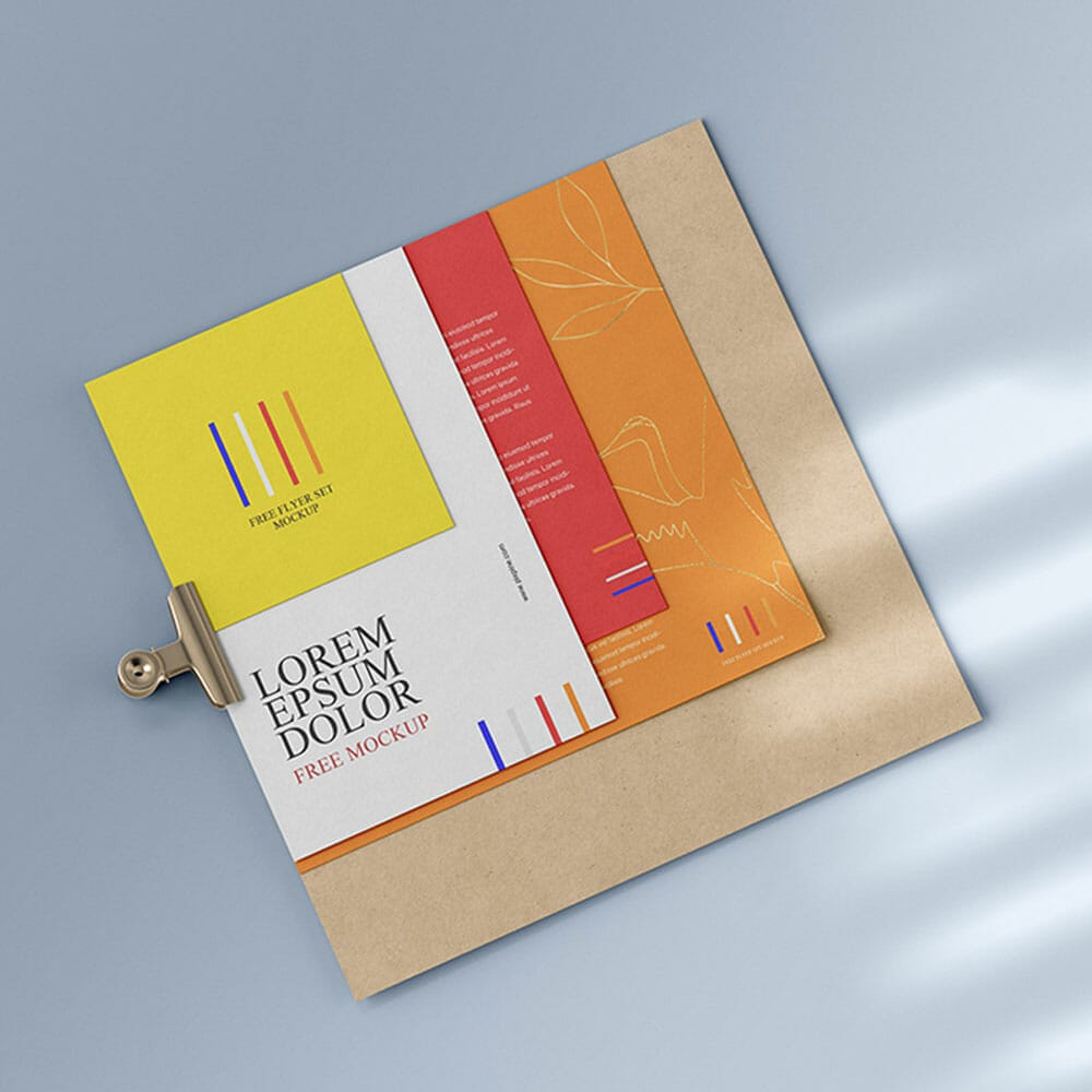 Free Flyer PSD Mockup