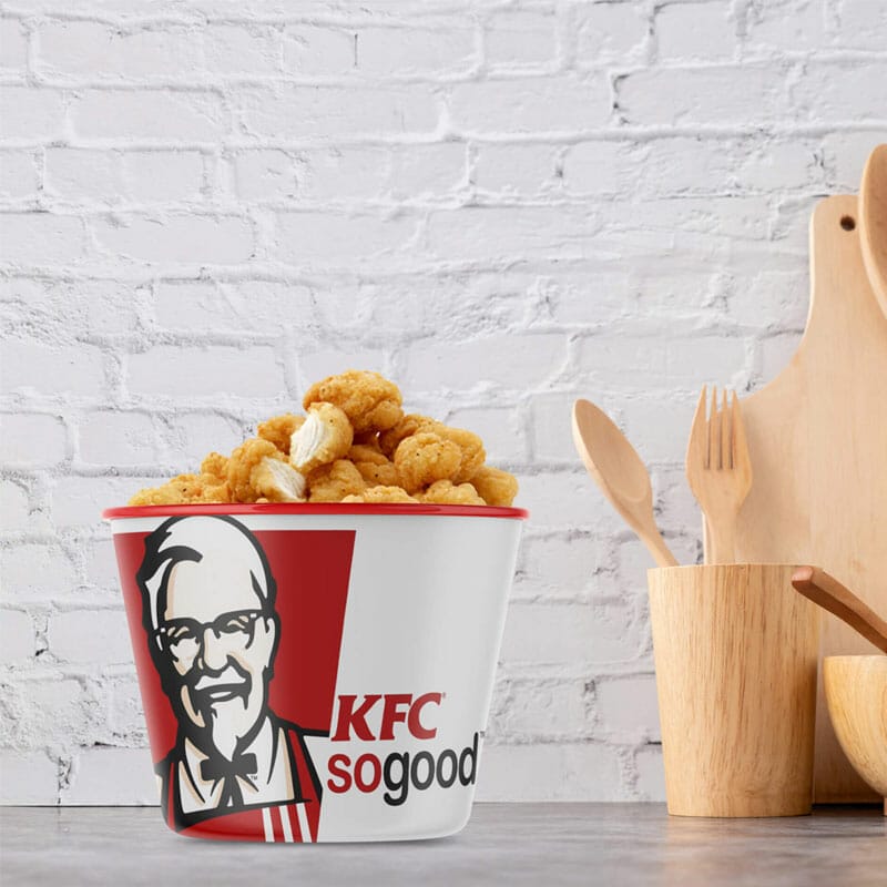 Free KFC Bucket Mockup PSD Template