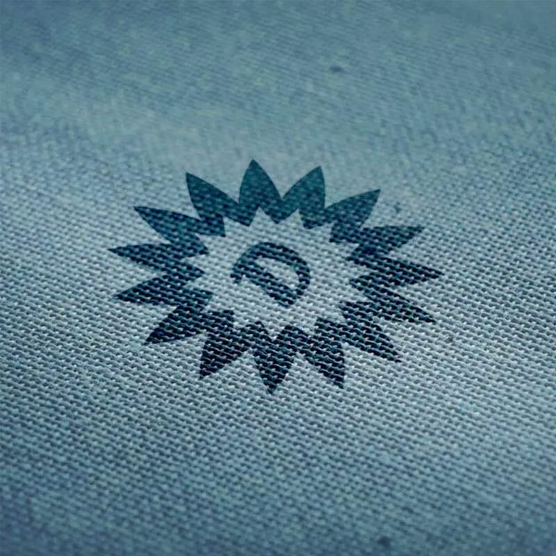 Free Logo Mockup On Wool Fabric Texture