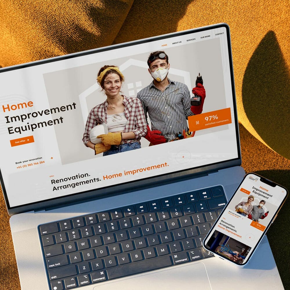 Free MacBook Pro & iPhone 13 Mockup PSD