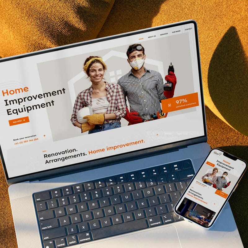 Free MacBook Pro & iPhone 13 Mockup PSD