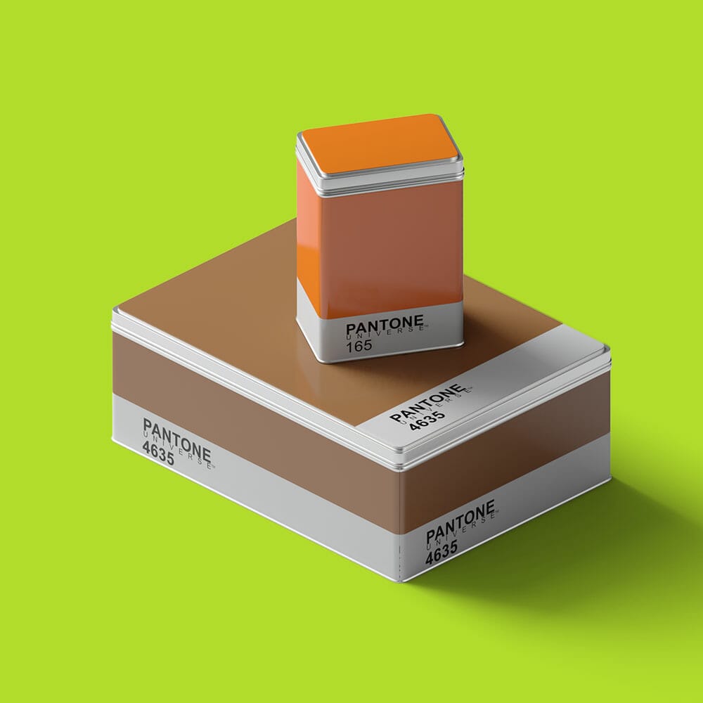 Free Pantone Box Mockup