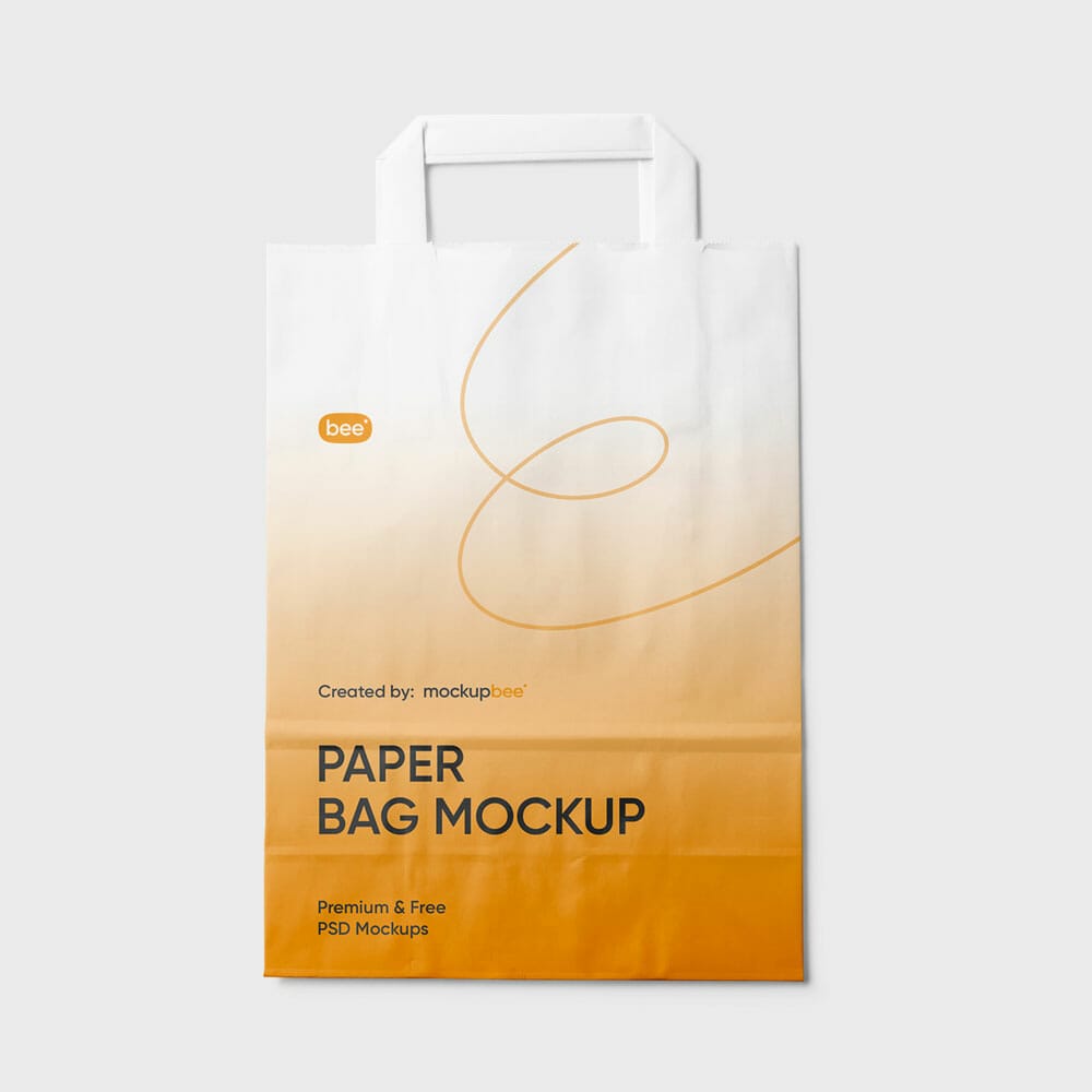 Free Paper Shopping Bag Mockup