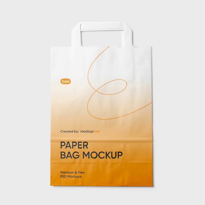 Free Paper Shopping Bag Mockup