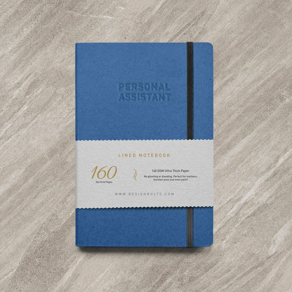 Free Personal Paper Notebook Mockup PSD