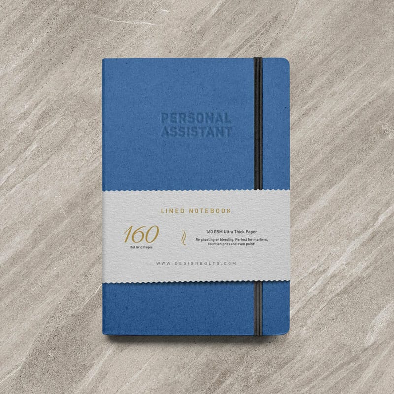 Free Personal Paper Notebook Mockup PSD