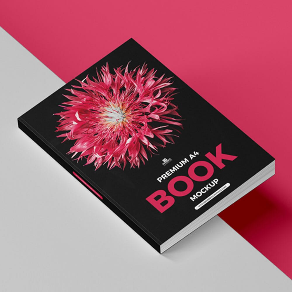 Free Premium A4 Book Mockup