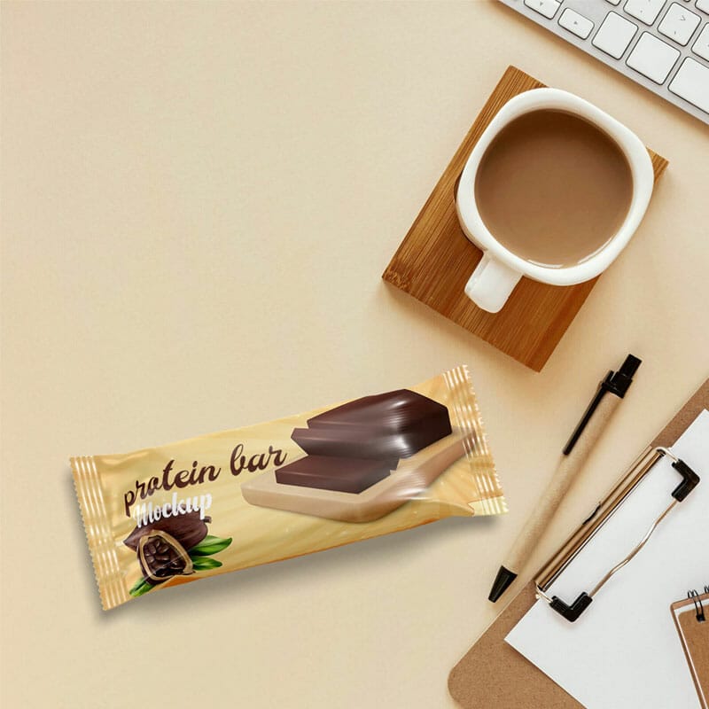 Free Protein Bar Mockup PSD Template