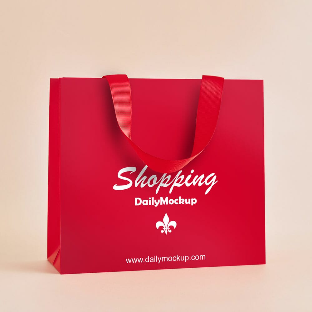 Free Shopping Bag Mockup PSD Template