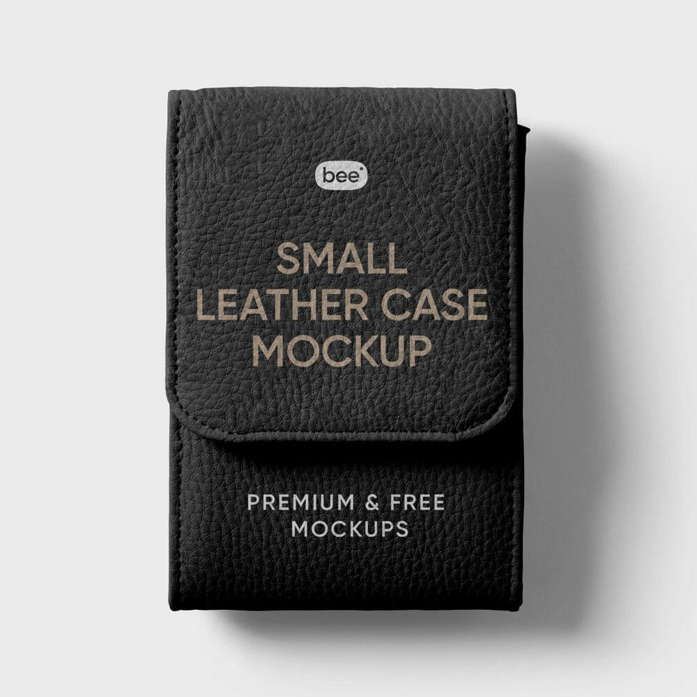 Free Small Leather Case Mockup