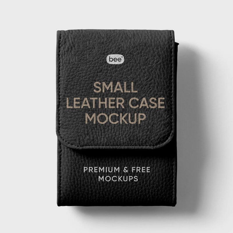 Free Small Leather Case Mockup