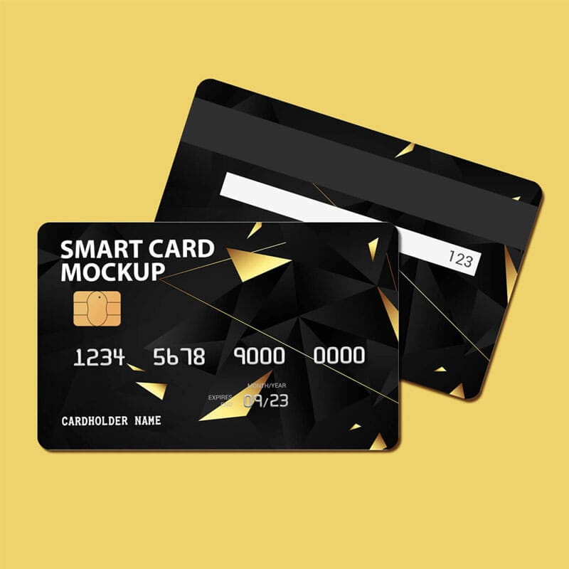 Free Smart Card Mockup PSD Template