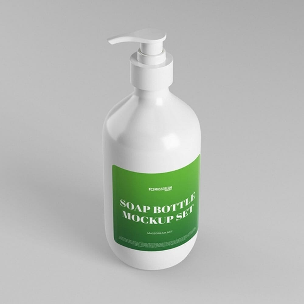 Free Soap Bottle Mockup Set