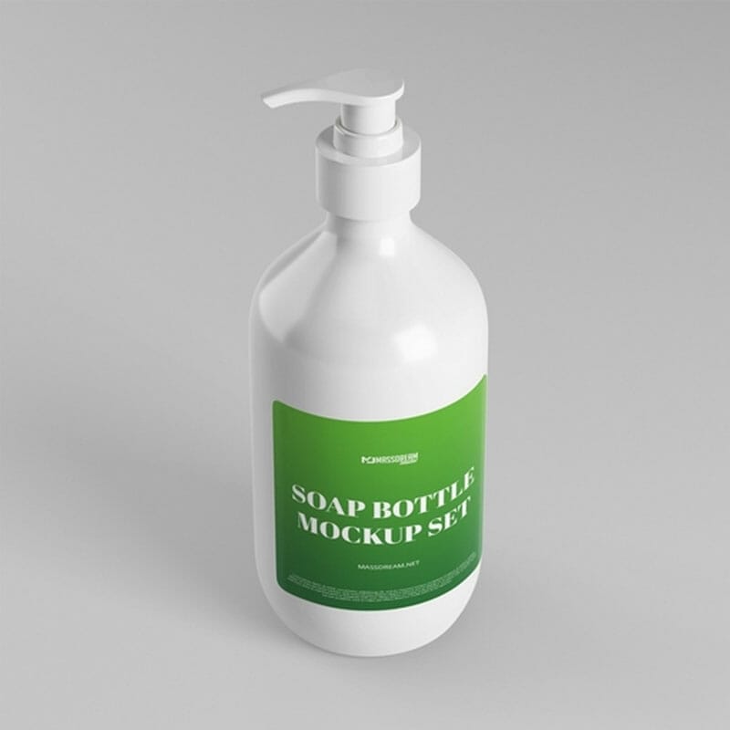 Free Soap Bottle Mockup Set