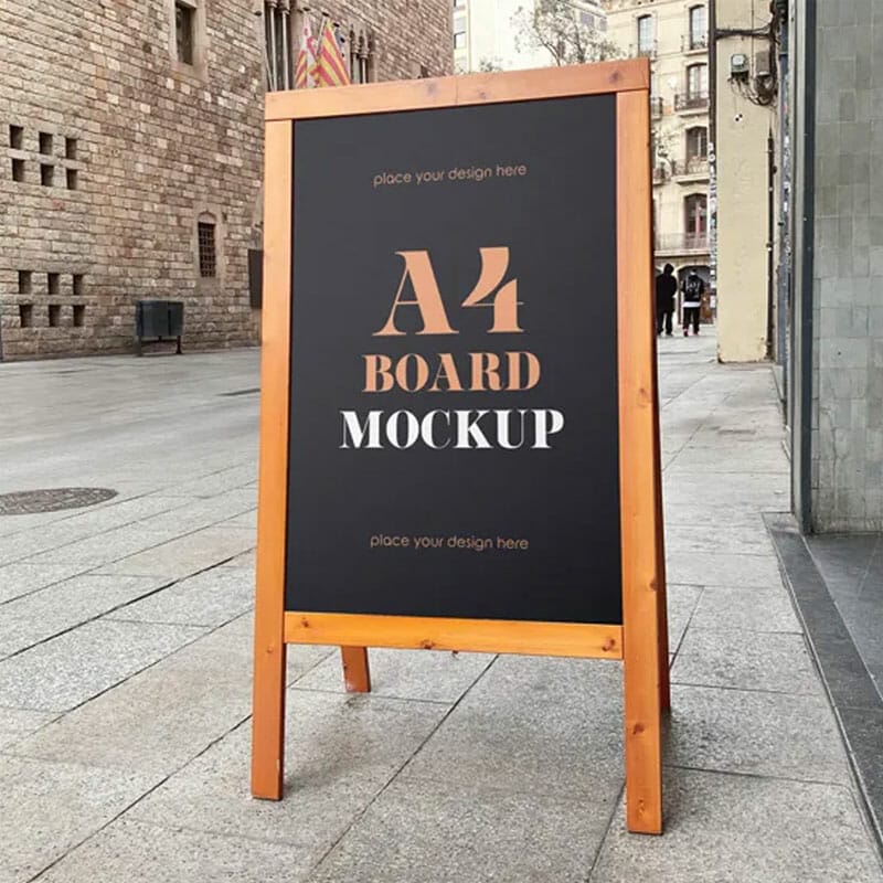 Free Standing Board Mockup