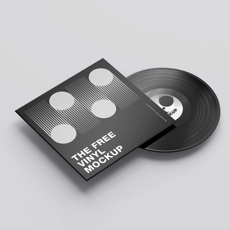 Free Vinyl Mockup PSD