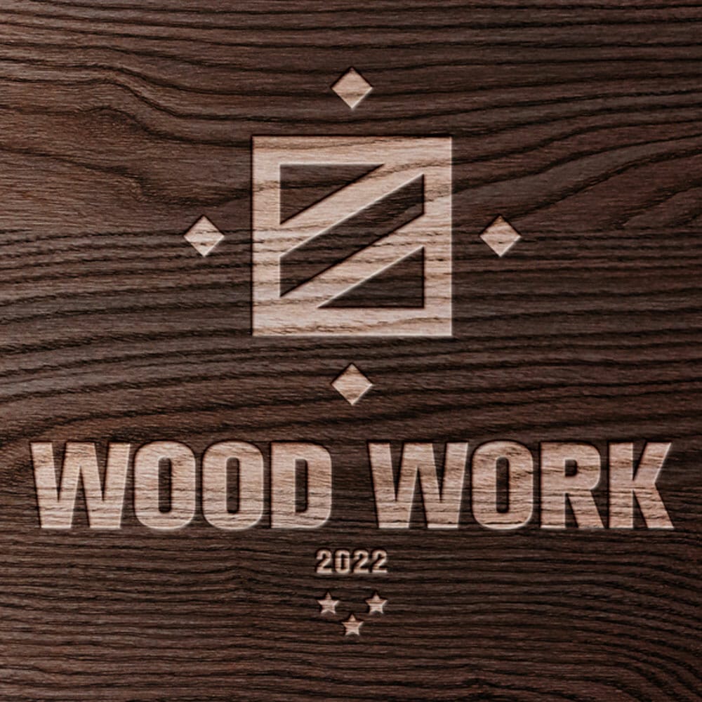 Free Wooden Logo Mockup