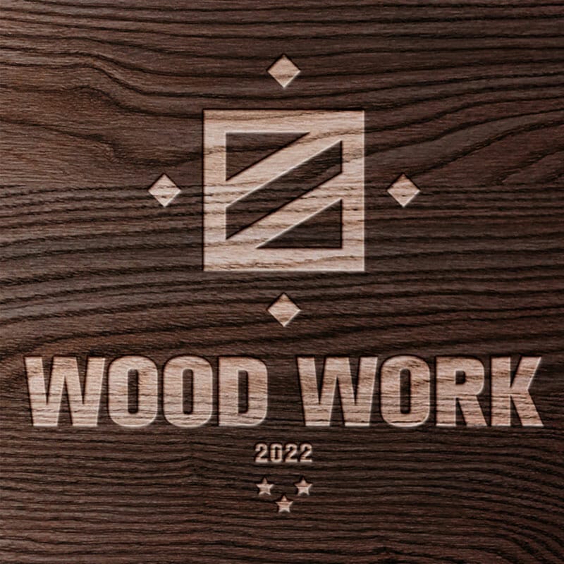 Free Wooden Logo Mockup