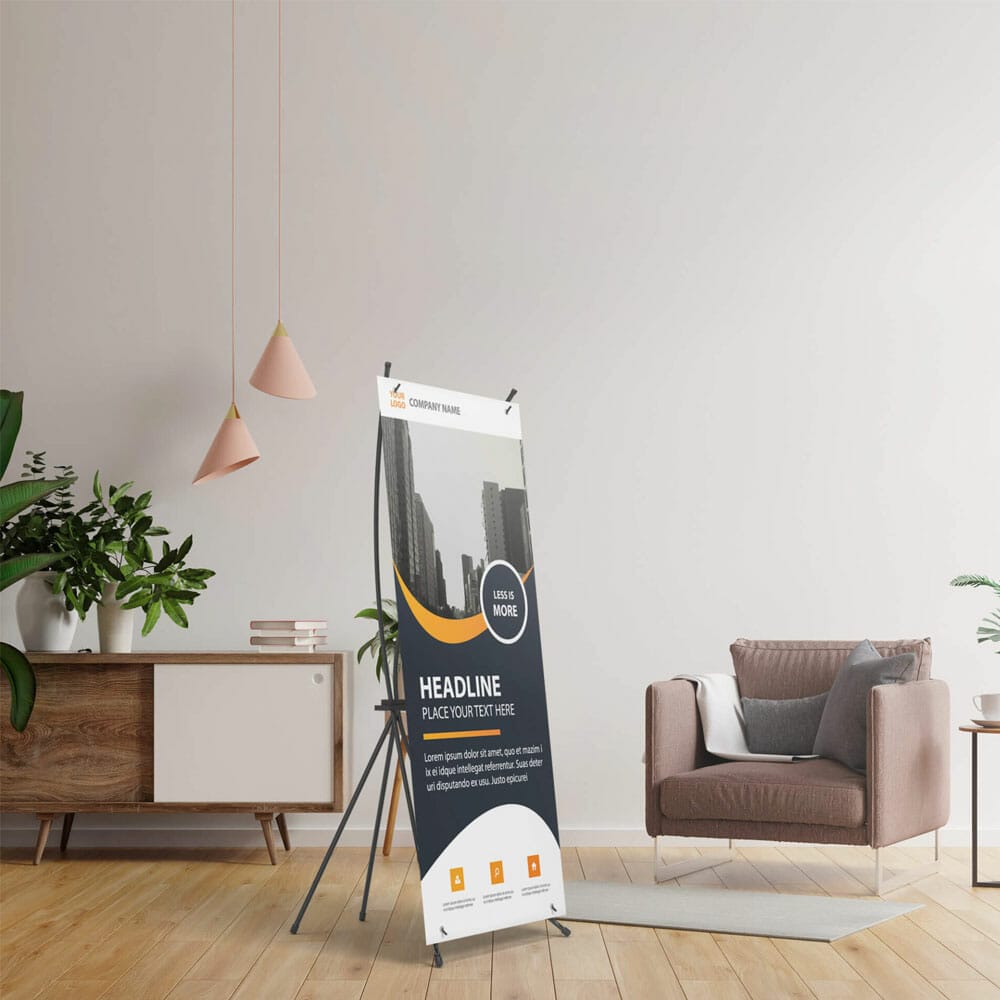 Free X Banner Mockup PSD Template