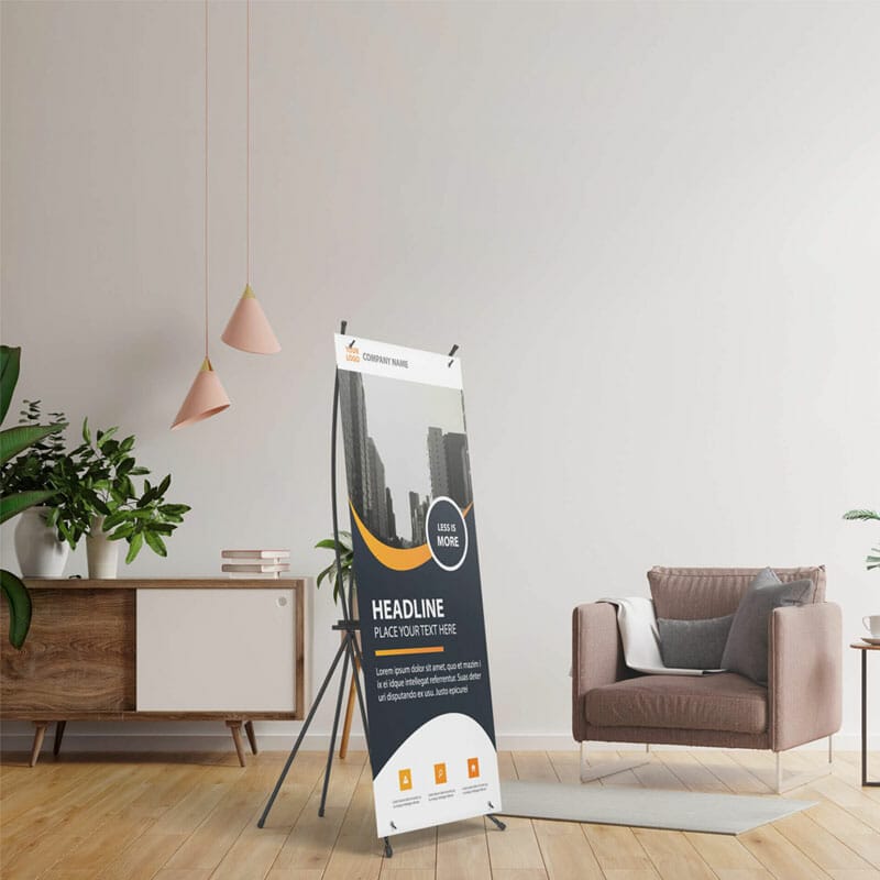 Free X Banner Mockup PSD Template