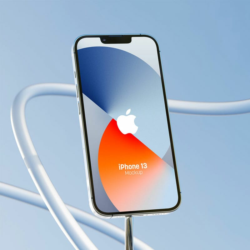 Free iPhone 13 Mockup PSD