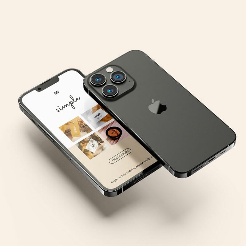 Free iPhone 13 Pro Mockup