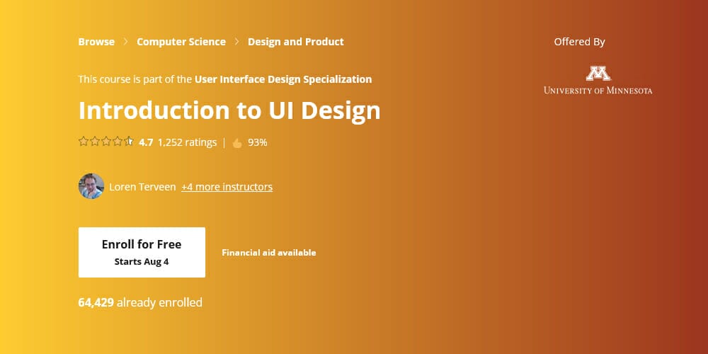 Highest Rated UI Design Online Courses 9 Introduction to UI Design