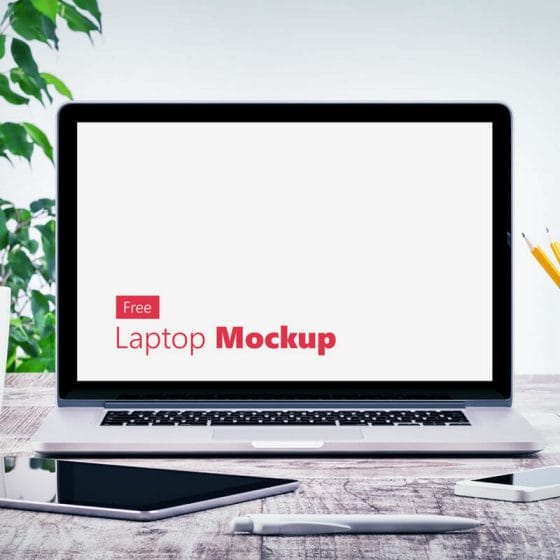 Laptop Mockup Free PSD
