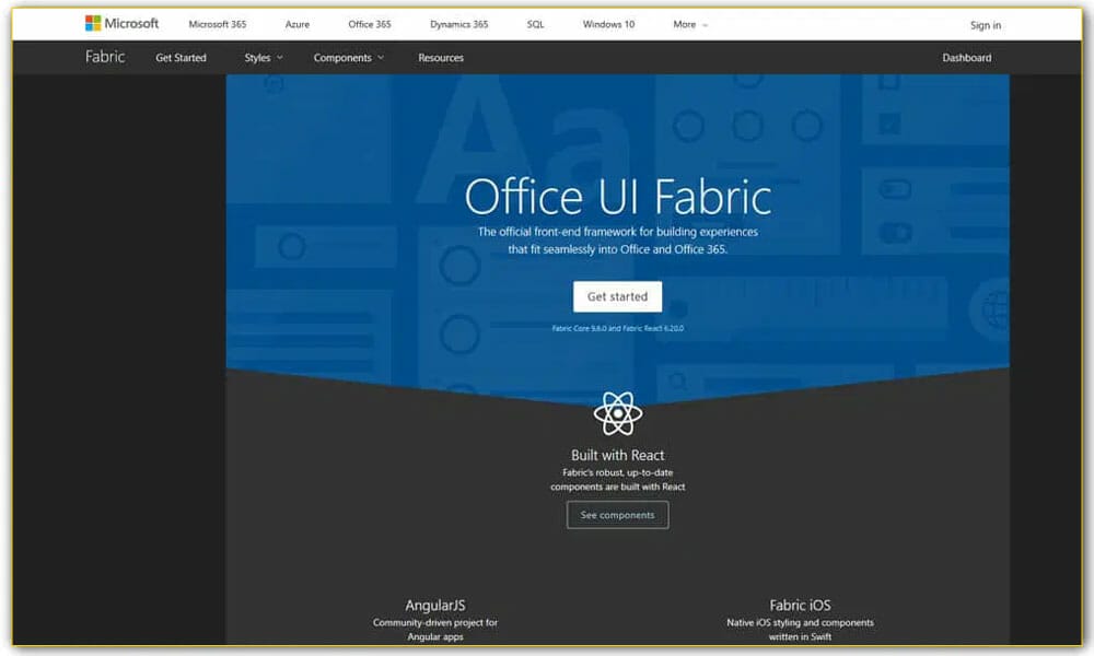 Office UI Fabric Core