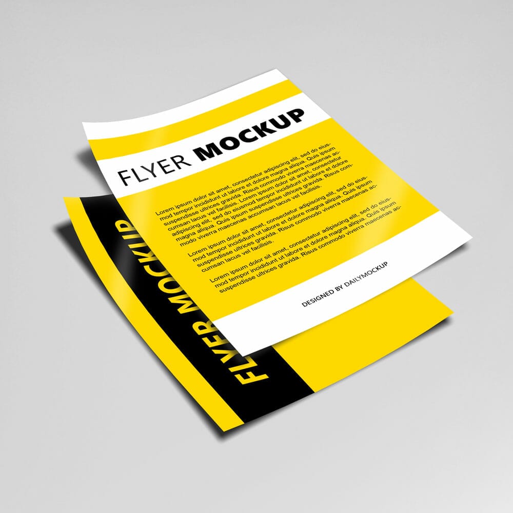 PSD Flyer Mockup Free Template