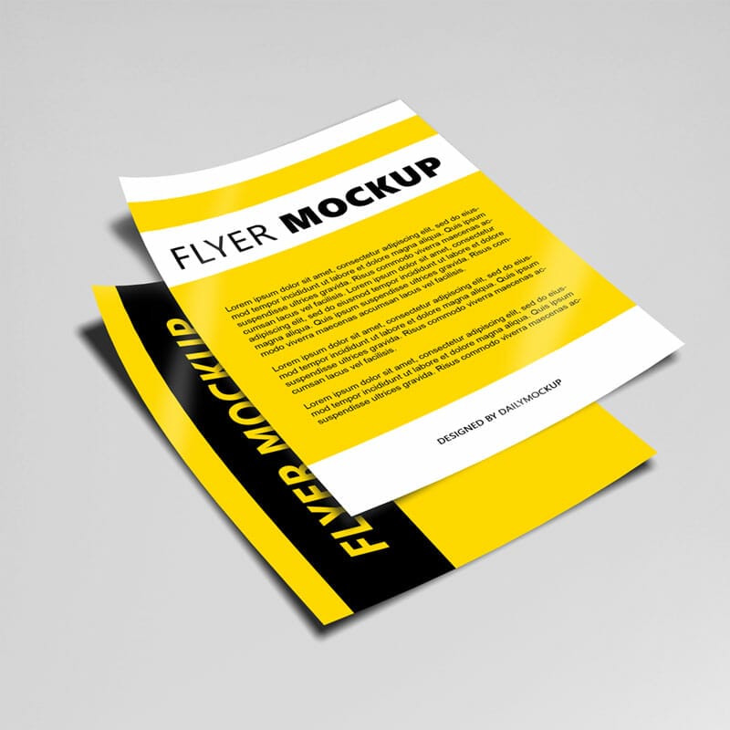 PSD Flyer Mockup Free Template