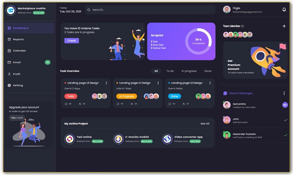 50+ Best Flutter Templates For Free » CSS Author