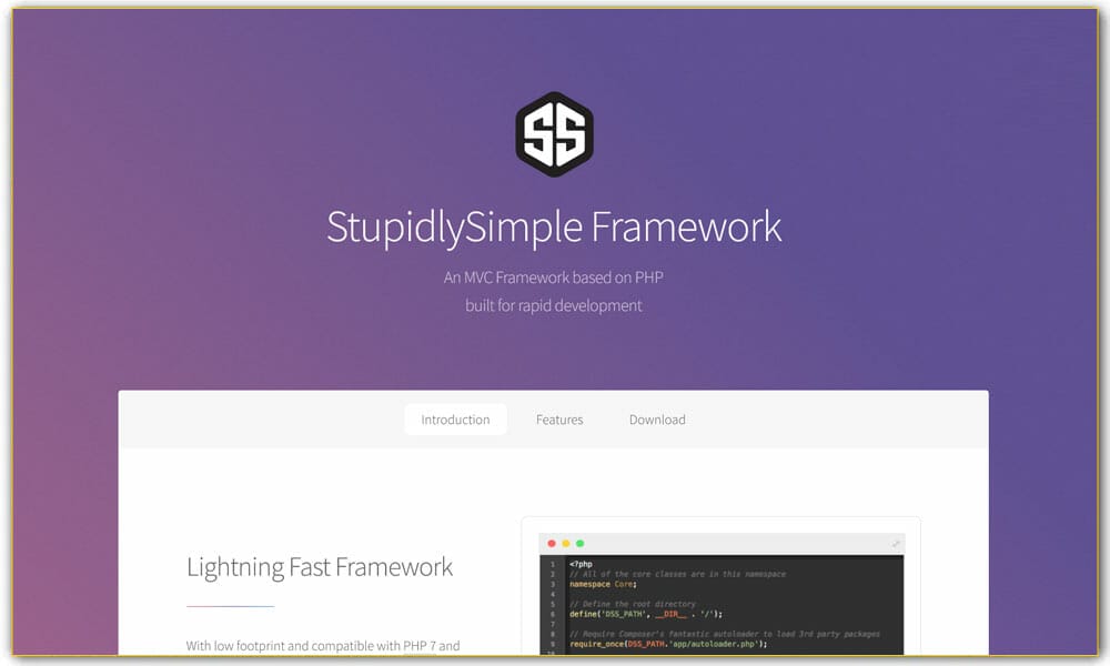 StupidlySimple Framework