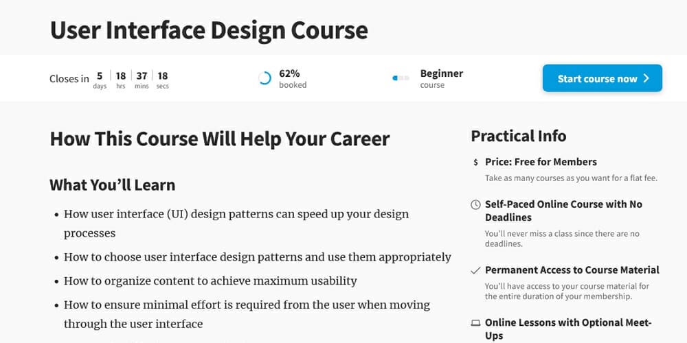 User Interface Design Course