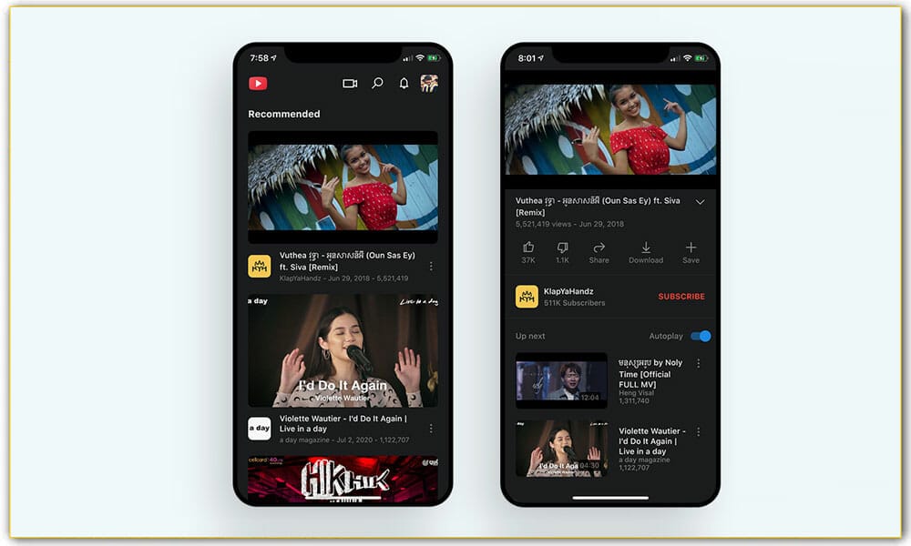 Youtube Clone App UI