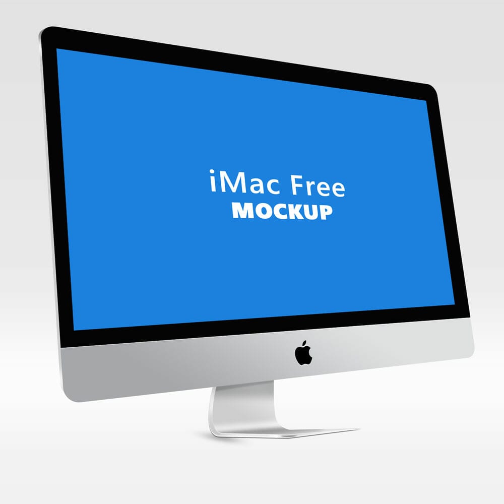 iMac Mockup Free PSD Template
