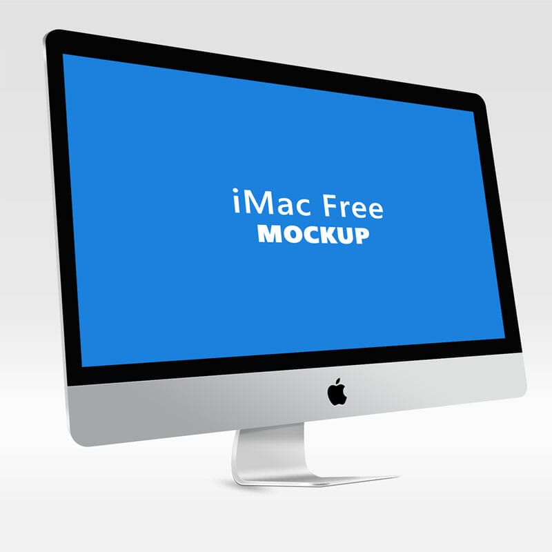 iMac Mockup Free PSD Template