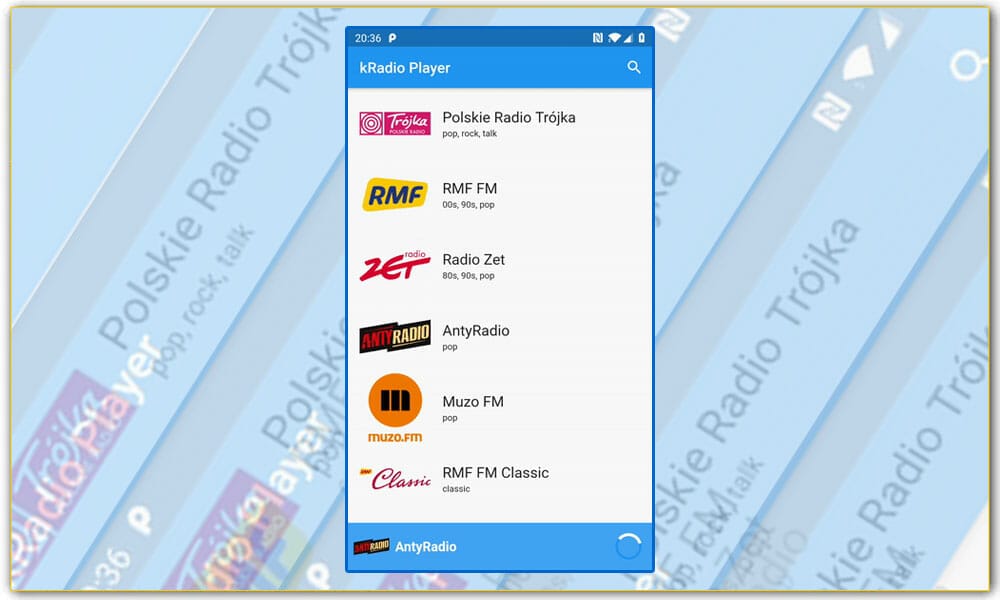 kRadio Player - Flutter Online Radio Player App
