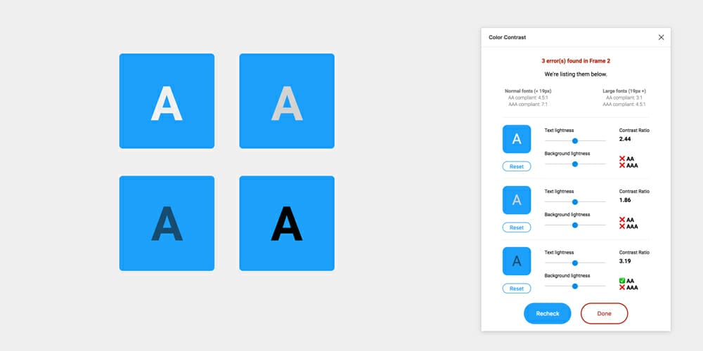 Best Figma Contrast Checker Plugins 1 A11y