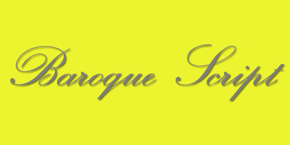  Baroque Script