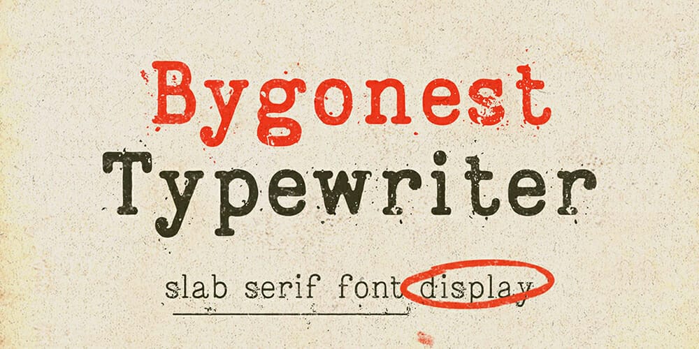 Bygonest Typewriter Font