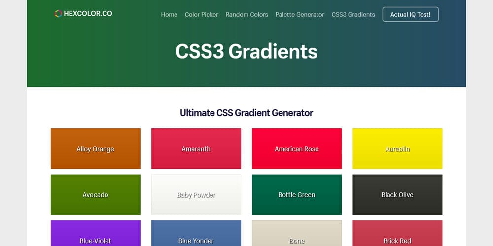 The Top Free CSS Gradient Generators 3 CSS3 Gradients