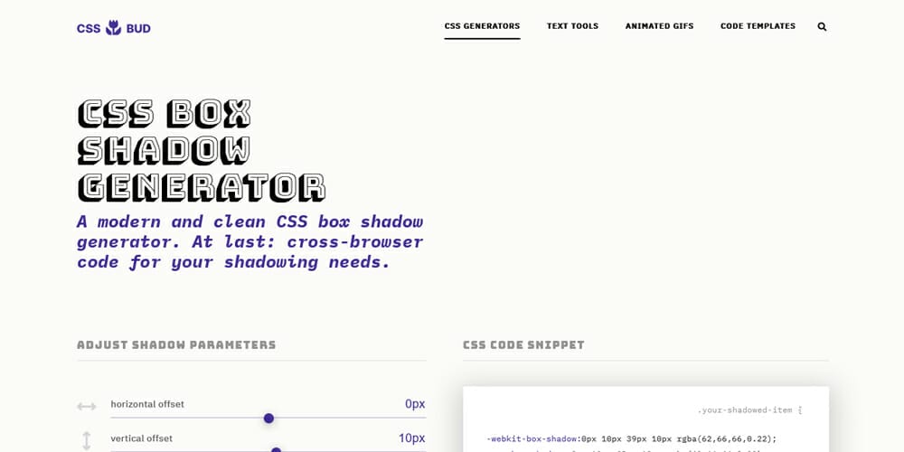 Amazing CSS Shadow Generator Tools Online